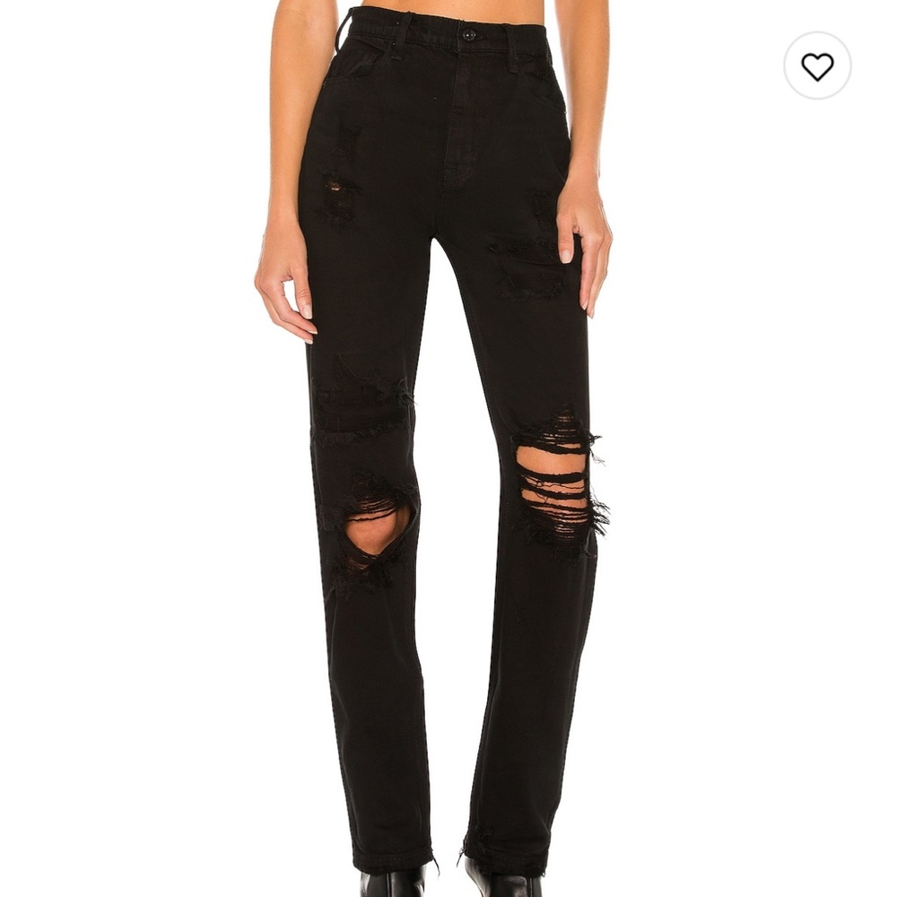 Free People straight ripped jeans